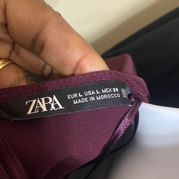 Zara Plum Jumpsuit with Cutout Detail - Picture 6 of 7